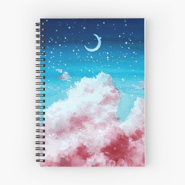 Item preview, Watercolor Cloud Painting with Moon designed and sold by Super-B.
