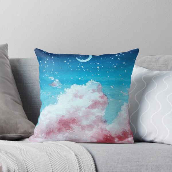Item preview, Watercolor Cloud Painting with Moon designed and sold by Super-B.