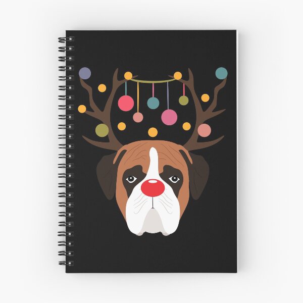 Item preview, Christmas Reindeer Boxer Dog designed and sold by Lulupainting.