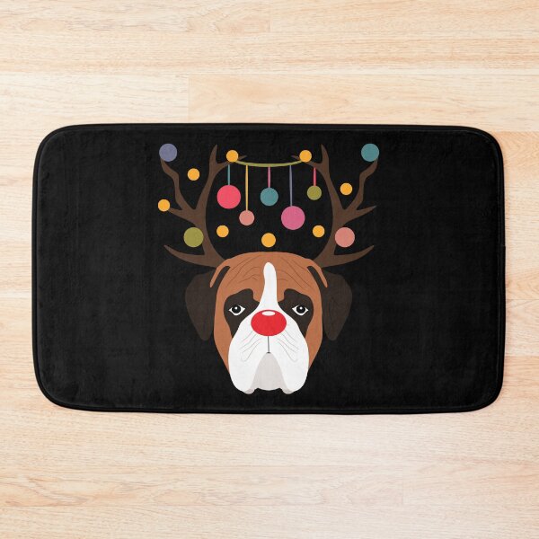 Item preview, Christmas Reindeer Boxer Dog designed and sold by Lulupainting.