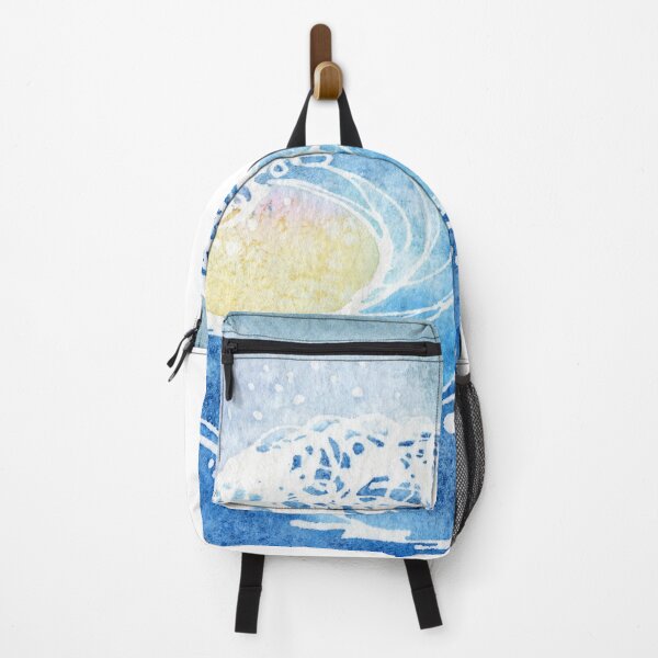 Item preview, Watercolor Hawaiian Sunset Wave designed and sold by maruwatercolor.