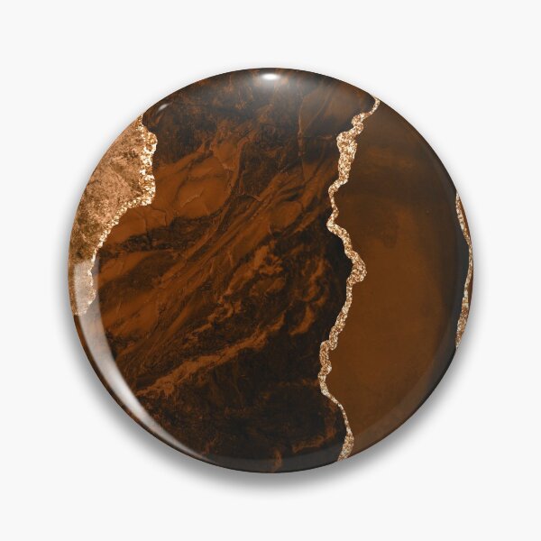 Item preview, Abstract Chocolate Brown & Gold Modern Geode Agate Design designed and sold by Paulele.
