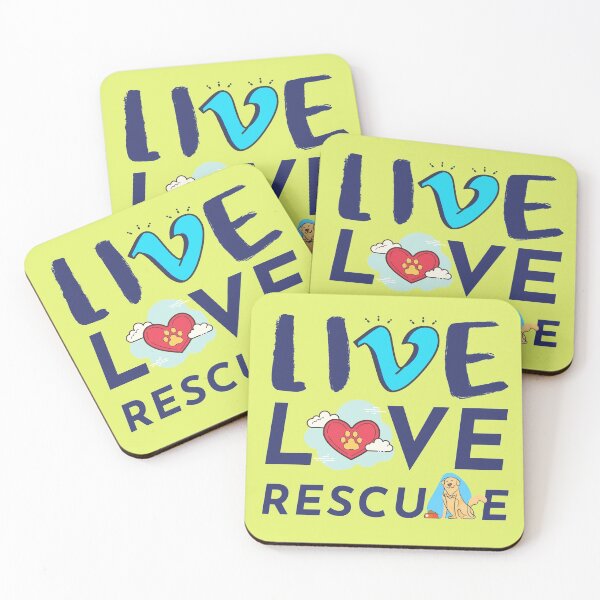 Item preview, Live Love Rescue Dog  designed and sold by ARUN VASWANI.