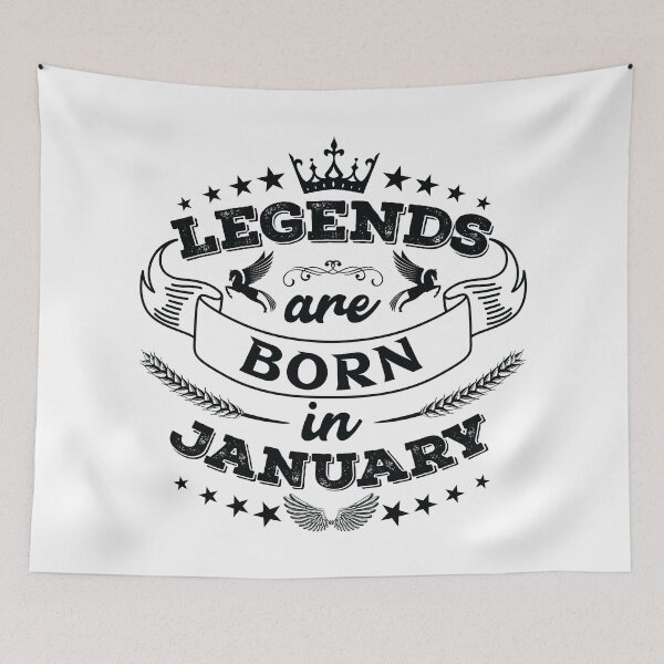 Item preview, Legends are born in January designed and sold by Beefytee.