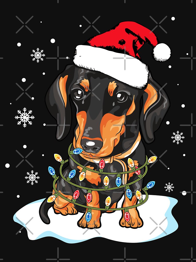 Discover Funny Santa Dachshund Christmas Shirt Wiener Dog Owner Dog Lovers Trainer Xmas T Shirts