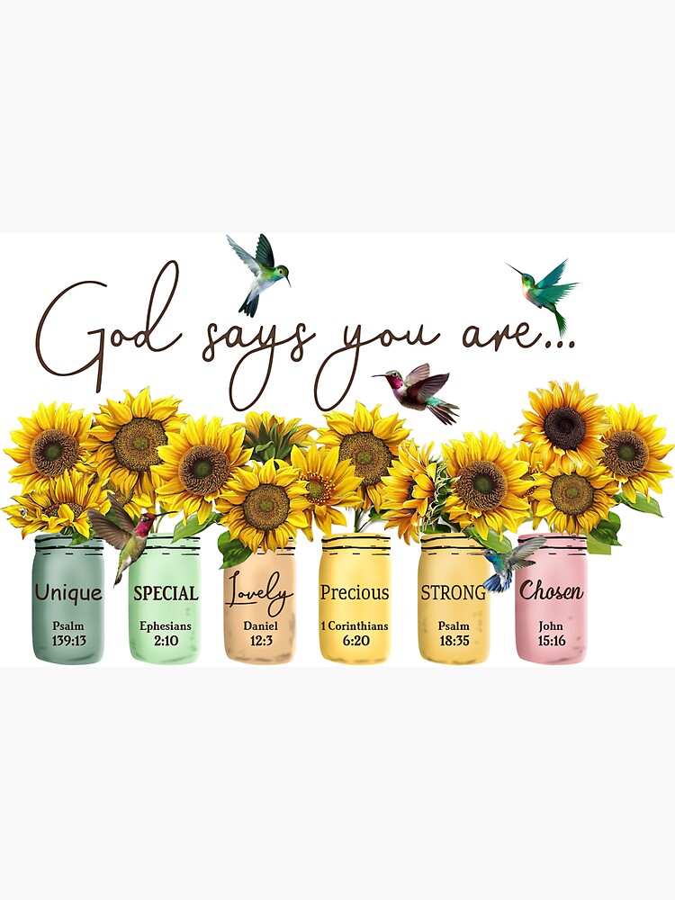 "God says you are sunflower bird" by Kennedyisaac Redbubble