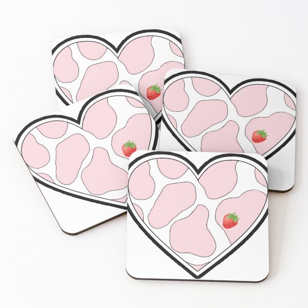 Item preview, Strawberry cow heart designed and sold by Rosegirlgirl.