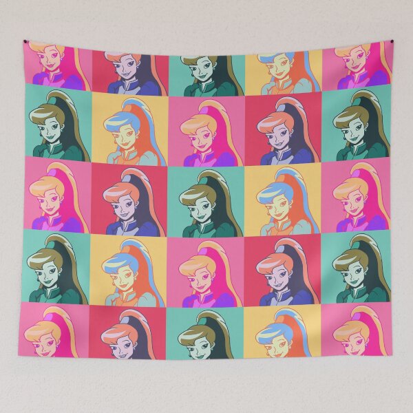 Aperçu de l'œuvre Multicolor Gwen - Andy Warhol Style Jewel Riders Retro Rainbow Art | Madonna créée et vendue par The Jewel Riders Archive.