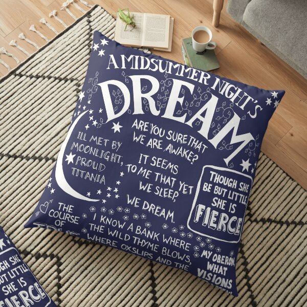 Shakespeare A Midsummer Night's Dream Floor Pillow