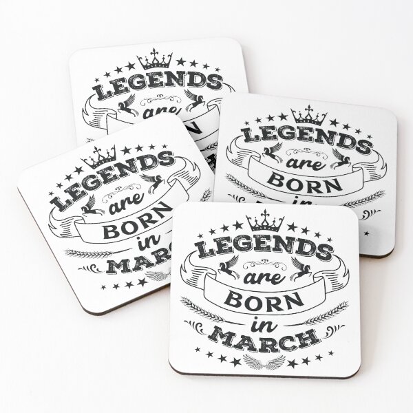 Item preview, Legends are born in March designed and sold by Beefytee.