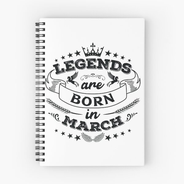Item preview, Legends are born in March designed and sold by Beefytee.