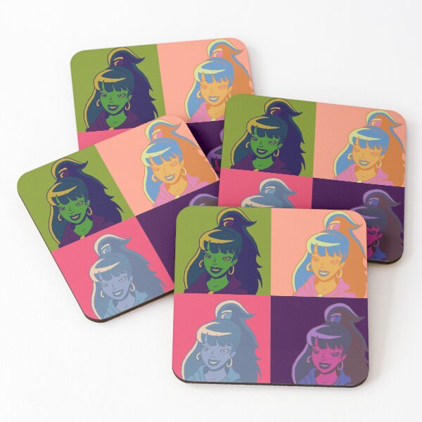 Aperçu de l'œuvre Multicolor Fallon - Andy Warhol Style Jewel Riders Retro Rainbow Art | Madonna créée et vendue par The Jewel Riders Archive.