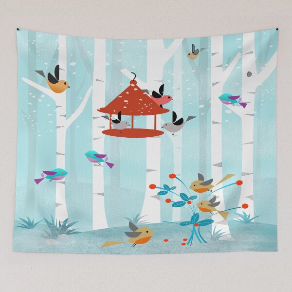 Item preview, Cute Winter Birds designed and sold by mirimo.