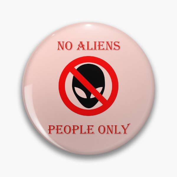 Item preview, No aliens, humans only designed and sold by helenkaiy.