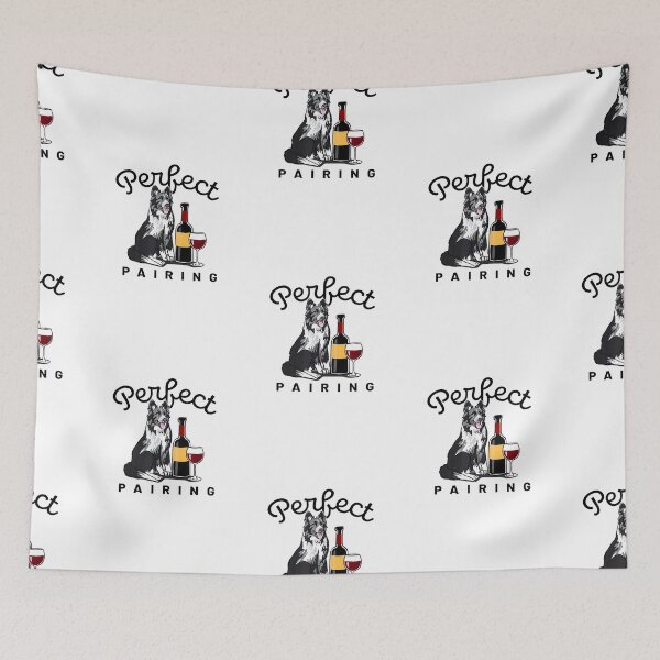 Item preview, Border Collie  Wine Perfect Pairing Dogs designed and sold by mcinnesstore.