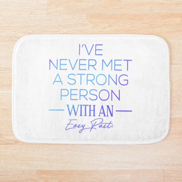 Item preview, I've Never Met A Strong Person With An Easy Past, beautiful text design for you. designed and sold by Shubham2202.