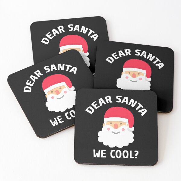 Item preview, Dear Santa We Cool white font designed and sold by Piztees.