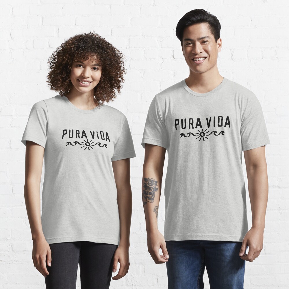 Pura Vida, Good Vibes, Costa Rica, sun, waves, surfing Essential T-Shirt