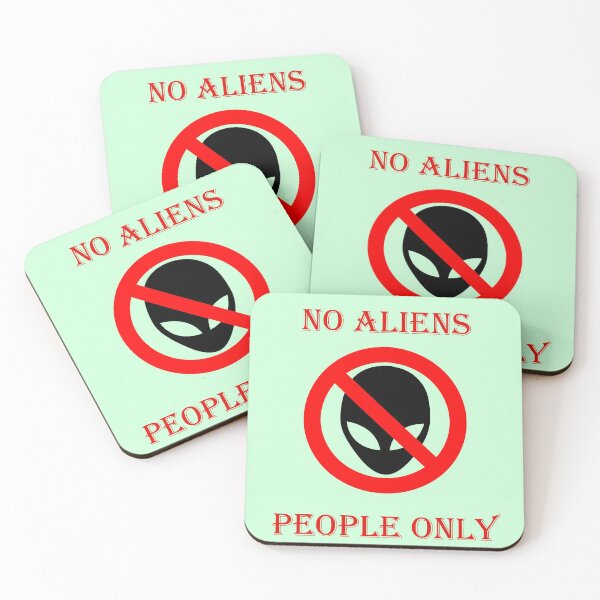Item preview, No aliens, humans only designed and sold by helenkaiy.