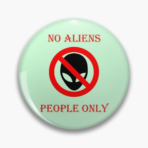 Item preview, No aliens, humans only designed and sold by helenkaiy.