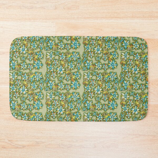 Item preview, borage and bees spring colours designed and sold by Faerieglen.
