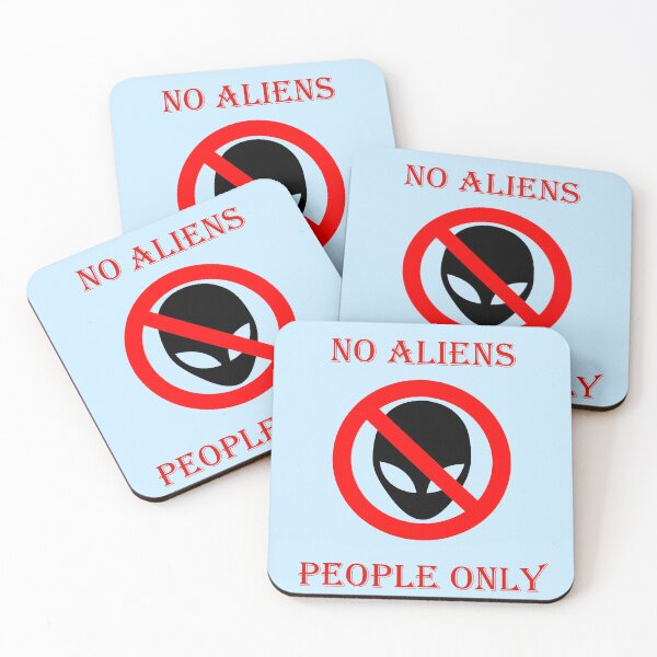Item preview, No aliens, humans only designed and sold by helenkaiy.