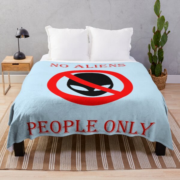 Item preview, No aliens, humans only designed and sold by helenkaiy.