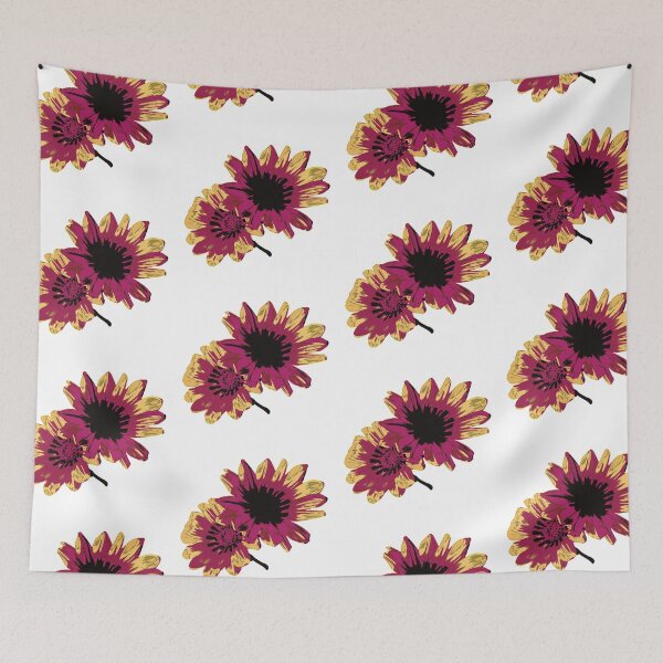 Item preview, Daisy Flowers Pop Art - pink & yellow designed and sold by Trixiloo.