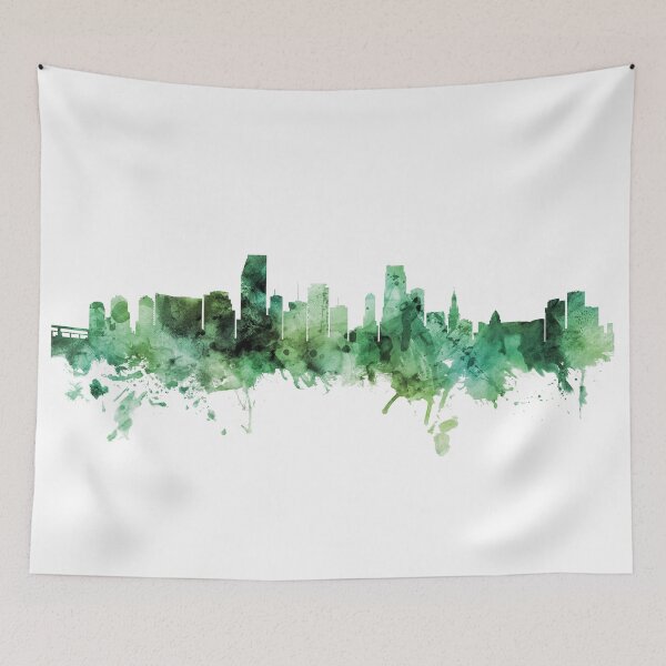 Item preview, Miami Florida Skyline designed and sold by ArtPrints.