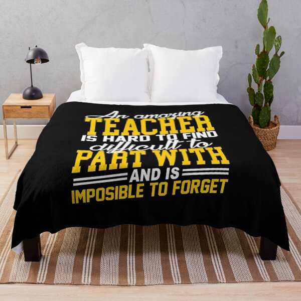 Item preview, an amazing teacher is hard to find difficult to part part with and is imposible to forget designed and sold by PUNCH ME IN SHOP.
