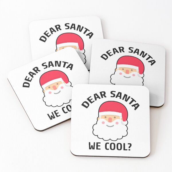 Item preview, Dear Santa We Cool black font designed and sold by Piztees.
