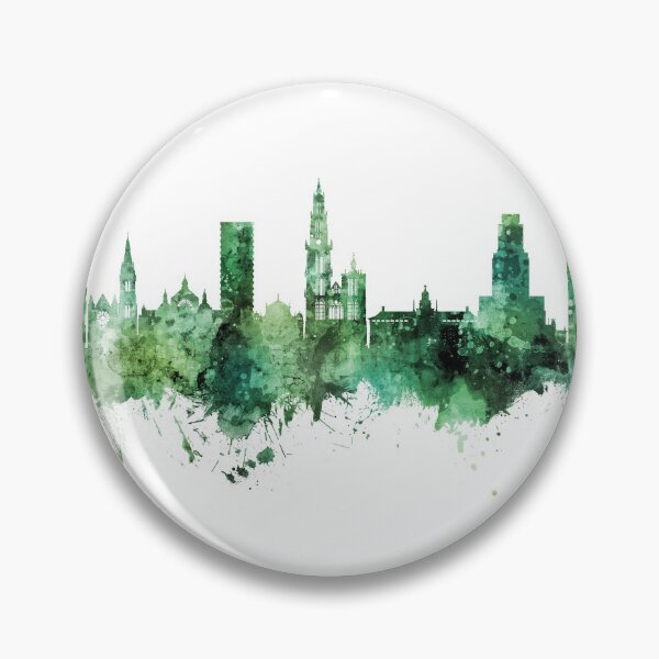 Item preview, Antwerp Belgium Skyline designed and sold by ArtPrints.