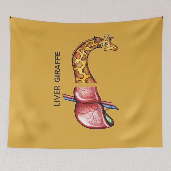 Item preview, LIVER GIRAFFE by FrankenDuo lemoncello yellow designed and sold by FrankenDuo.