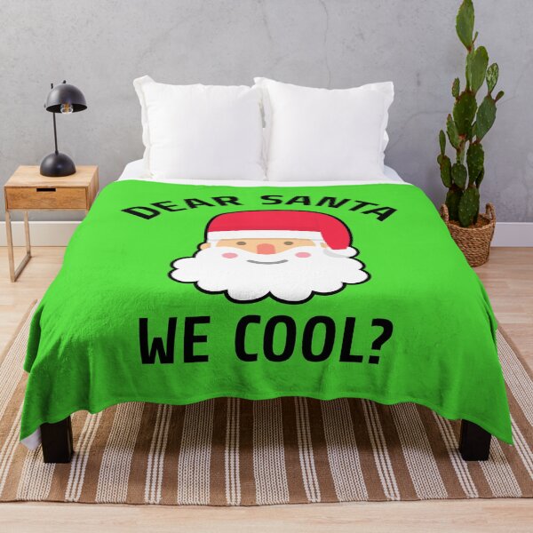 Item preview, Dear Santa We Cool black green font designed and sold by Piztees.