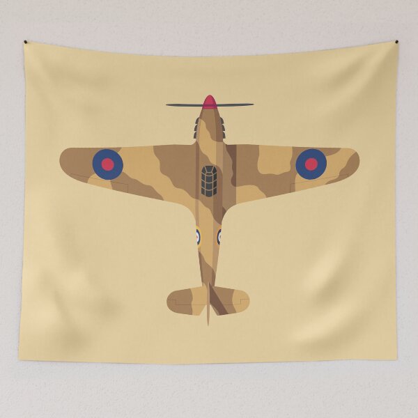 Item preview, Hurricane WWII Fighter Aircraft - Desert Tropical designed and sold by VoodooCircus.