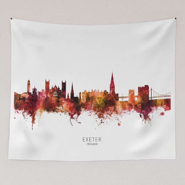 Item preview, Exeter England Skyline designed and sold by ArtPrints.