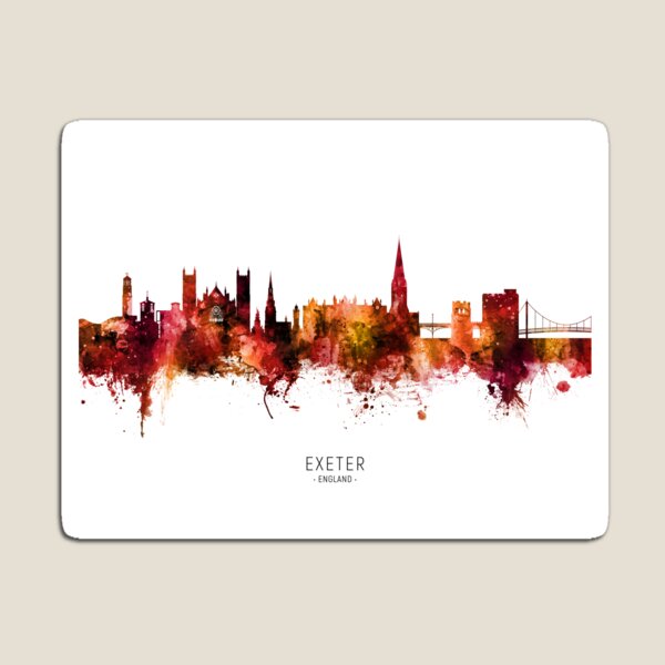 Item preview, Exeter England Skyline designed and sold by ArtPrints.