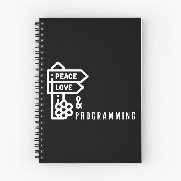 Item preview, Peace Love & Programming (white) designed and sold by Stornu2Ruedas.