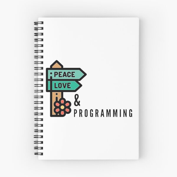 Item preview, Peace Love & Programming (color black) designed and sold by Stornu2Ruedas.