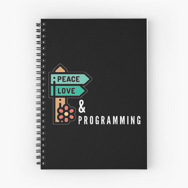 Item preview, Peace Love & Programming (color white) designed and sold by Stornu2Ruedas.