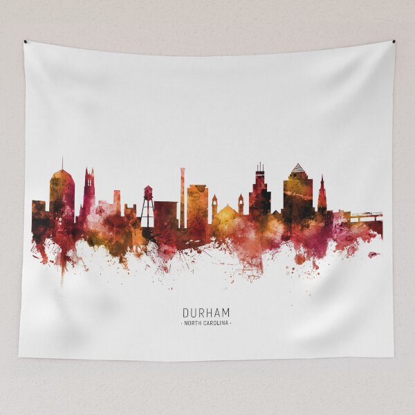 Item preview, Durham North Carolina Skyline designed and sold by ArtPrints.