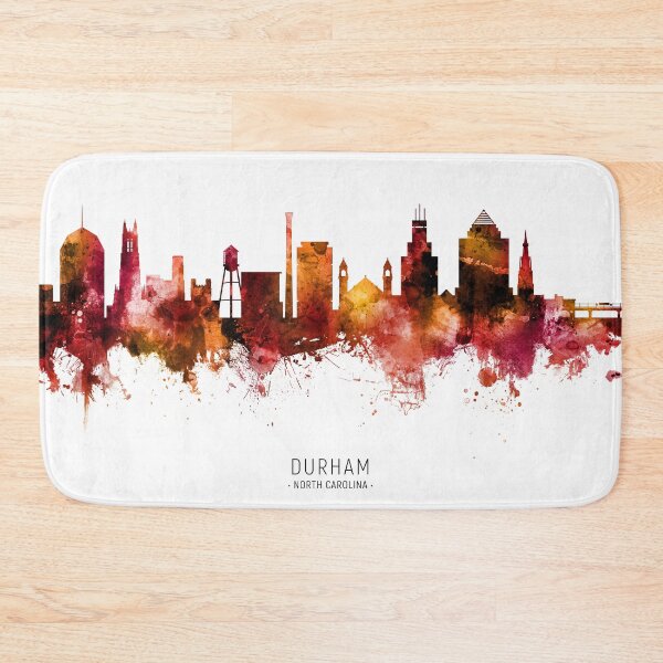 Item preview, Durham North Carolina Skyline designed and sold by ArtPrints.