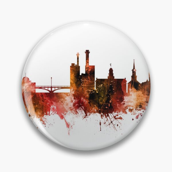 Artikelvorschau, Iowa City Iowa Skyline entworfen und verkauft von ArtPrints.