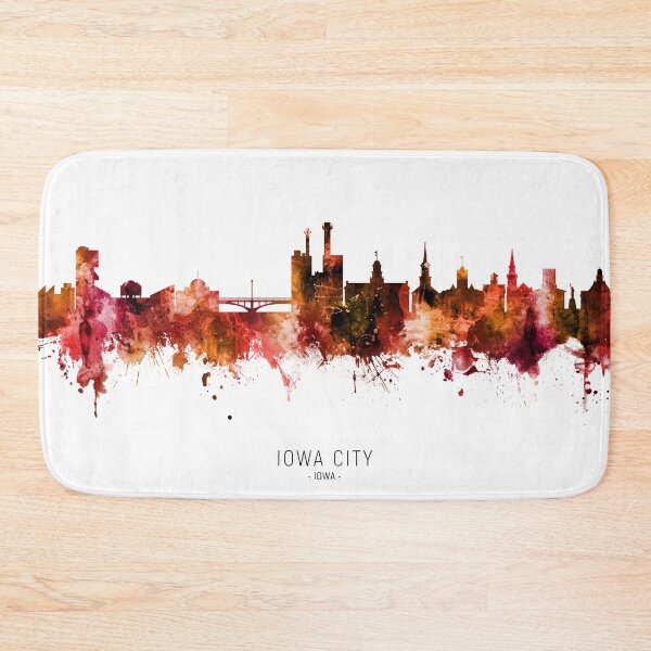 Artikelvorschau, Iowa City Iowa Skyline entworfen und verkauft von ArtPrints.