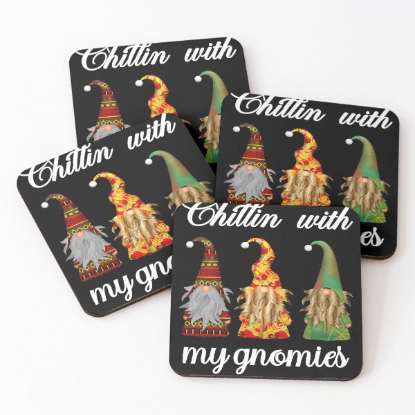 Item preview, Chillin with my gnomies - hanging with my gnomies - Christmas gnomes designed and sold by Designhub14.
