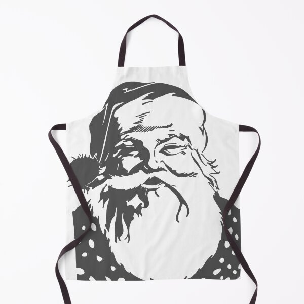 Item preview, Santa gray grey monochrome black and white designed and sold by aapshop.