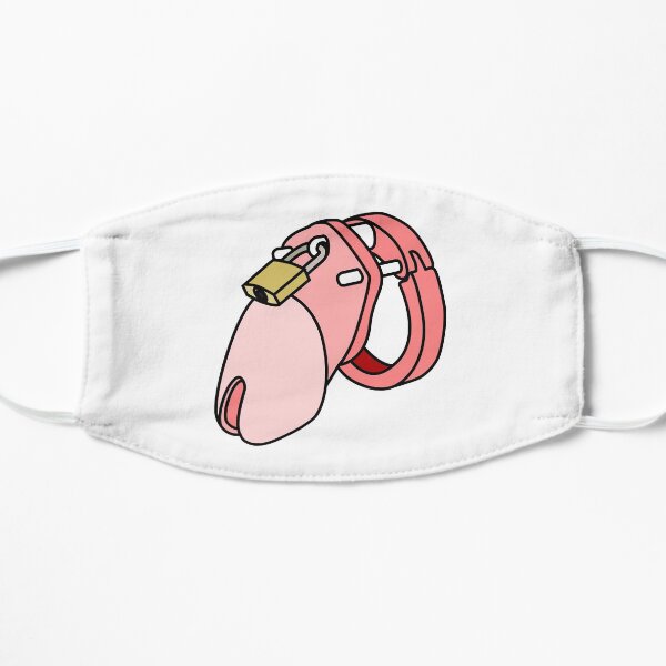 Chastity Cage (Pink) Flat Mask