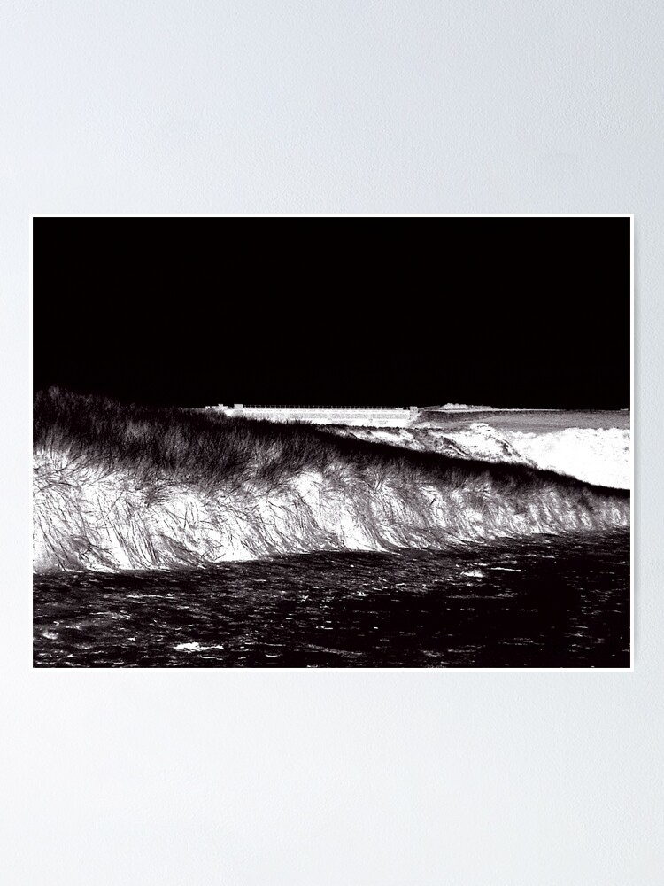 “Black and white beachscape " Poster by Tokenart | Redbubble