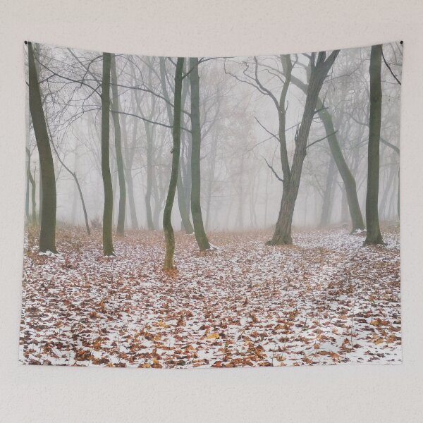 Item preview, Magic winter foggy forest designed and sold by helenkaiy.