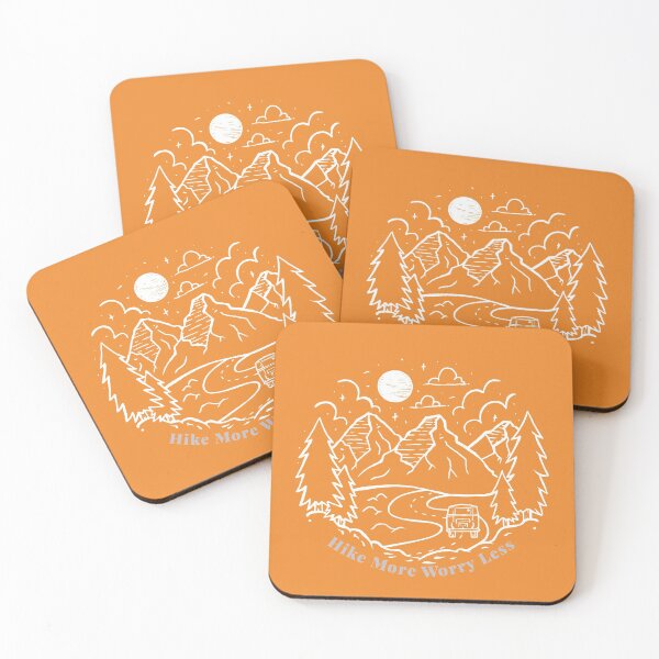 Item preview, Hike More, Worry Less and Hiking, camping Gift for forest lover designed and sold by TrueFit Essentials.